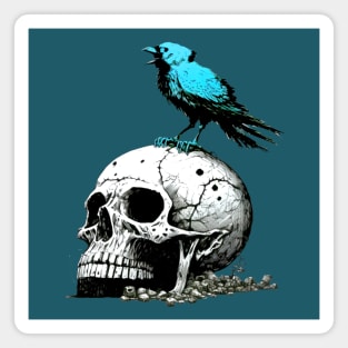 The Blue Bird Social Media is Dead to Me, No. 1 on a Dark Background Magnet